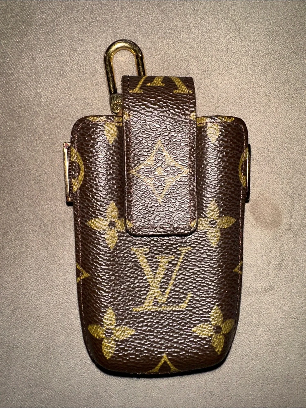 Louis Vuitton Monogram Canvas Clip Bag Charm/ Pouch